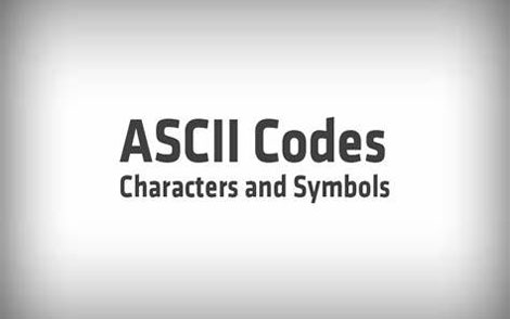 ASCII码对照表（ASCII字符编码转换表）